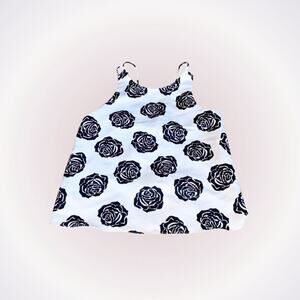 Cooper & Ella High Neck Rose Print Tank Top | Sz S